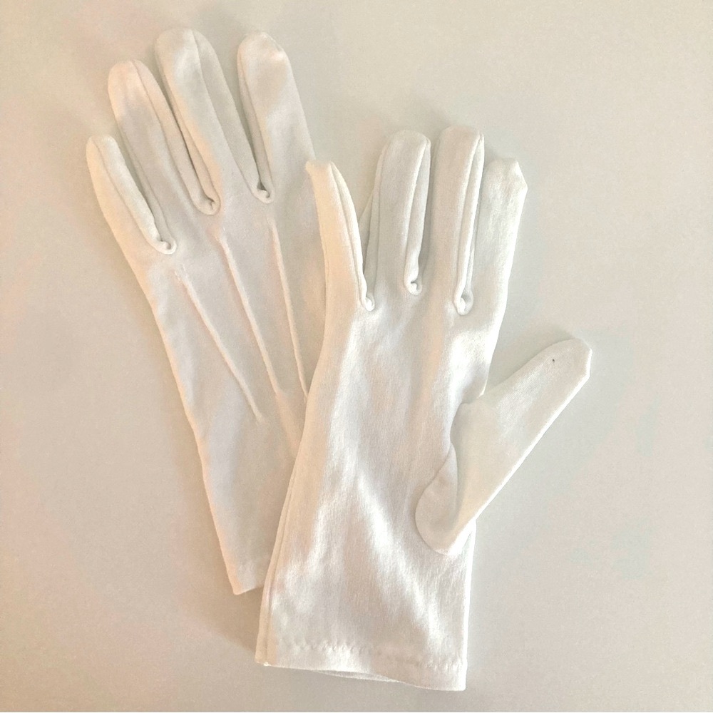 Vintage Style Gloves (White, O/S)
